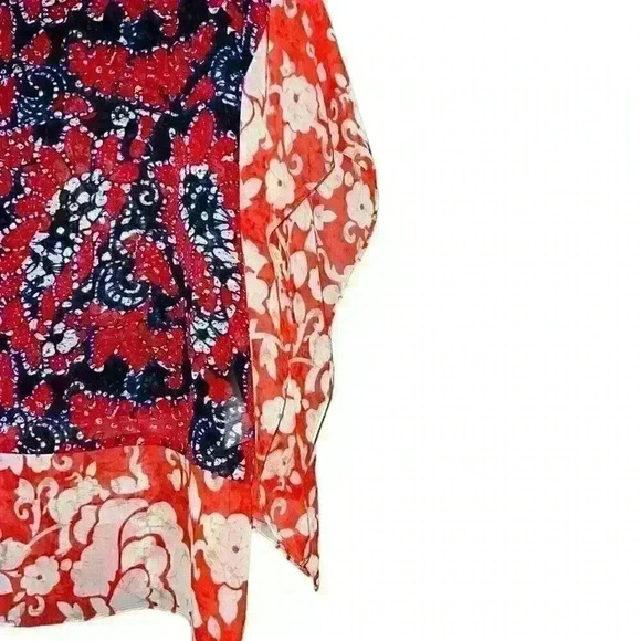 Michael Kors Sz S/M Sheer Tunic Top Boho Cruise Party - Picture 8 of 11